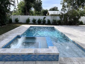 A heated pool