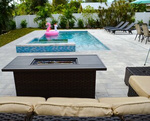 Una piscina riscaldata