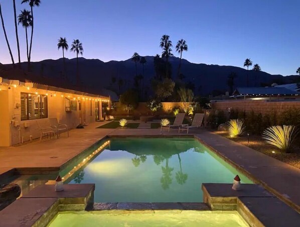 A heated pool