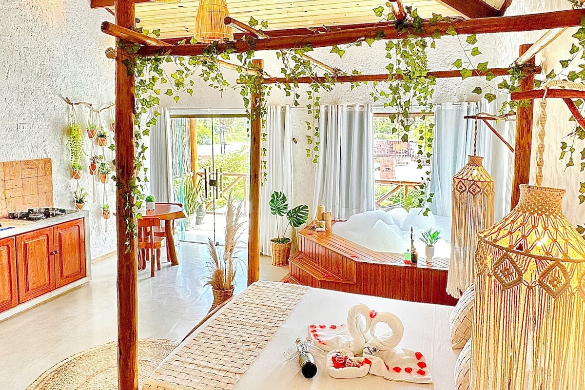 Suite de luxe | 1 dormitori, roba de llit hipoal·lergògena i decoració individual