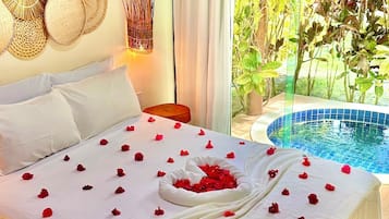 Deluxe-Bungalow | Allergikerbettwaren, individuell dekoriert, individuell eingerichtet