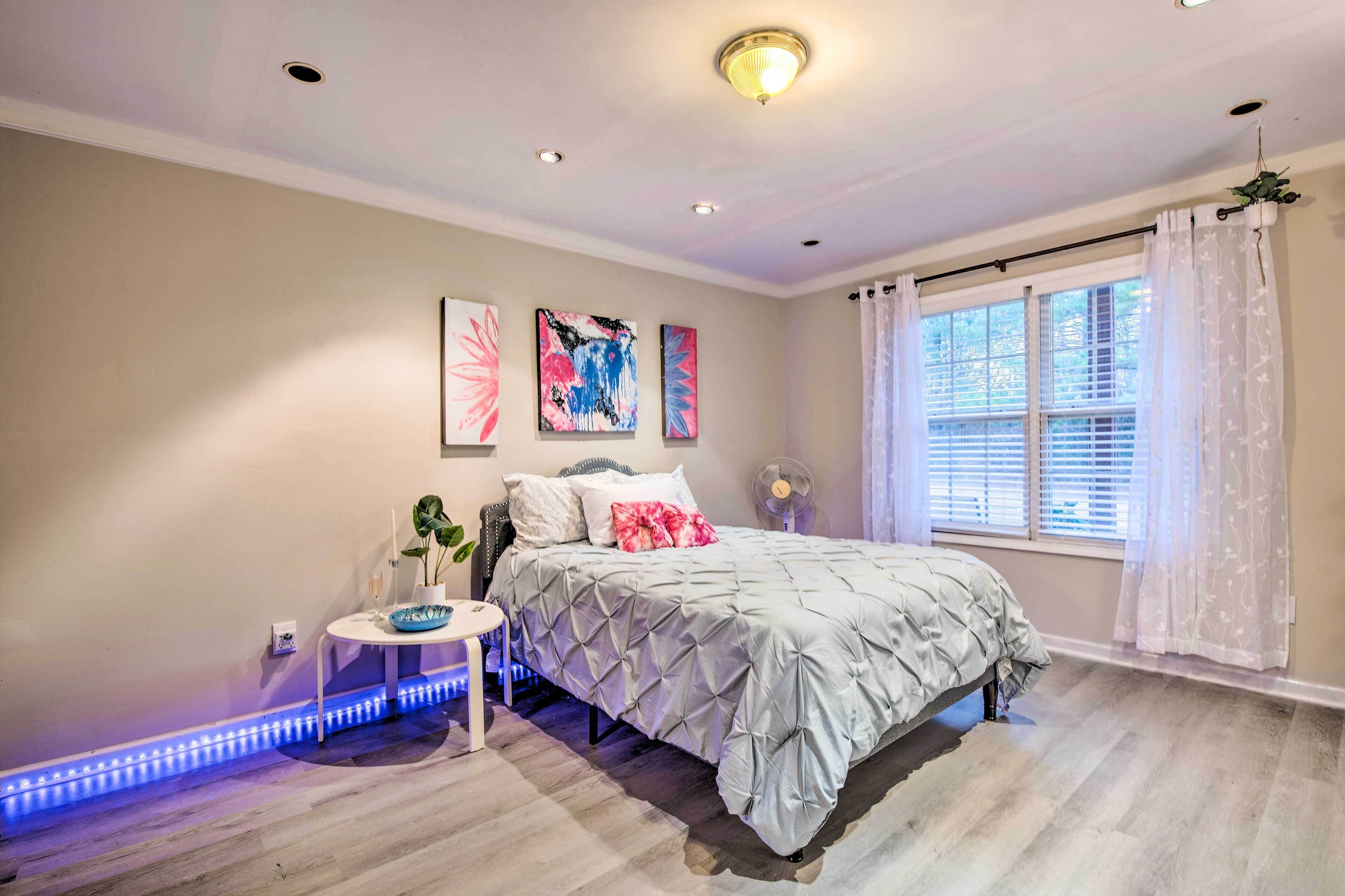 1 bedroom, iron/ironing board, free Internet, bed sheets