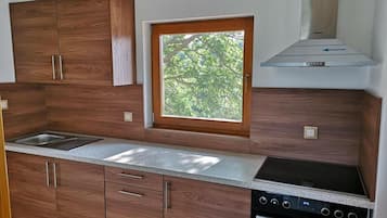 Fridge, oven, stovetop, toaster