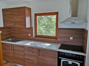 Fridge, oven, stovetop, toaster - Apartments Ana - One Bedroom Apartment with Terrace B (Ludbreg)