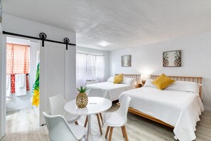 Desk, iron/ironing board, free WiFi, bed sheets