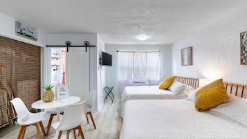 Desk, iron/ironing board, free WiFi, bed sheets