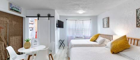 Desk, iron/ironing board, free WiFi, bed sheets