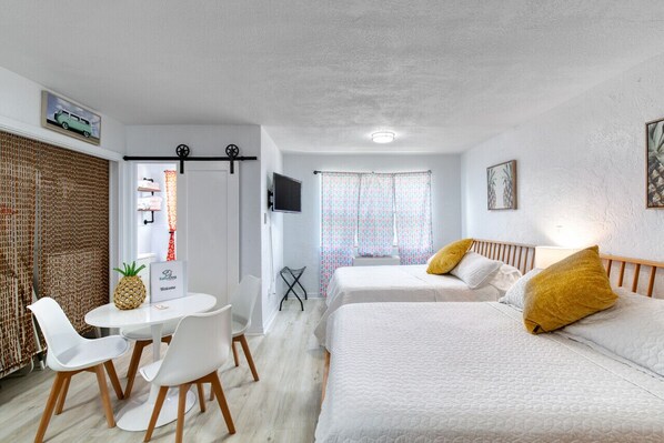 Desk, iron/ironing board, free WiFi, bed sheets