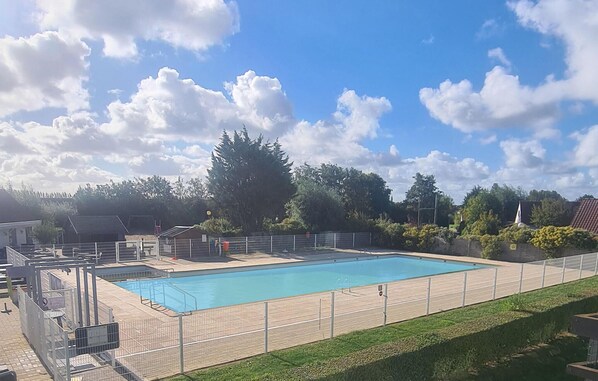 A heated pool