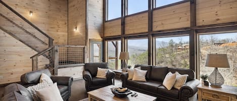 Smart TV, fireplace, video games, table football