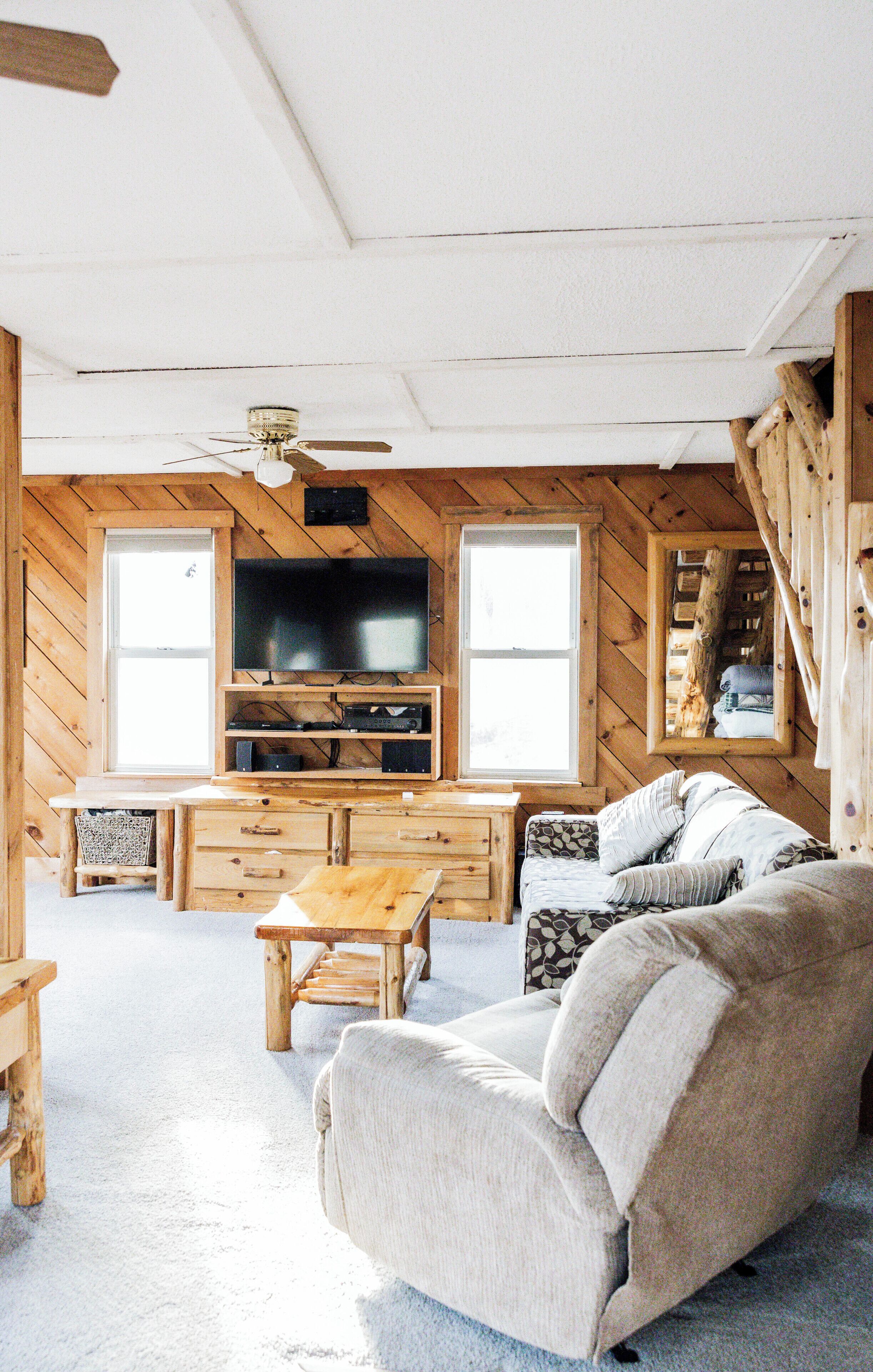 TV connectée, cheminée