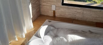 Cabin with hydromassage and a beautiful view of the Canyons