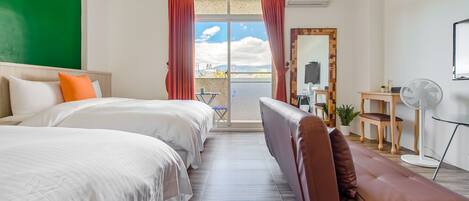 Vierpersoonskamer, balkon | Wifi, beddengoed