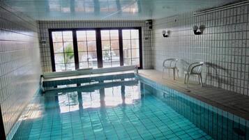 Indoor pool, a heated pool