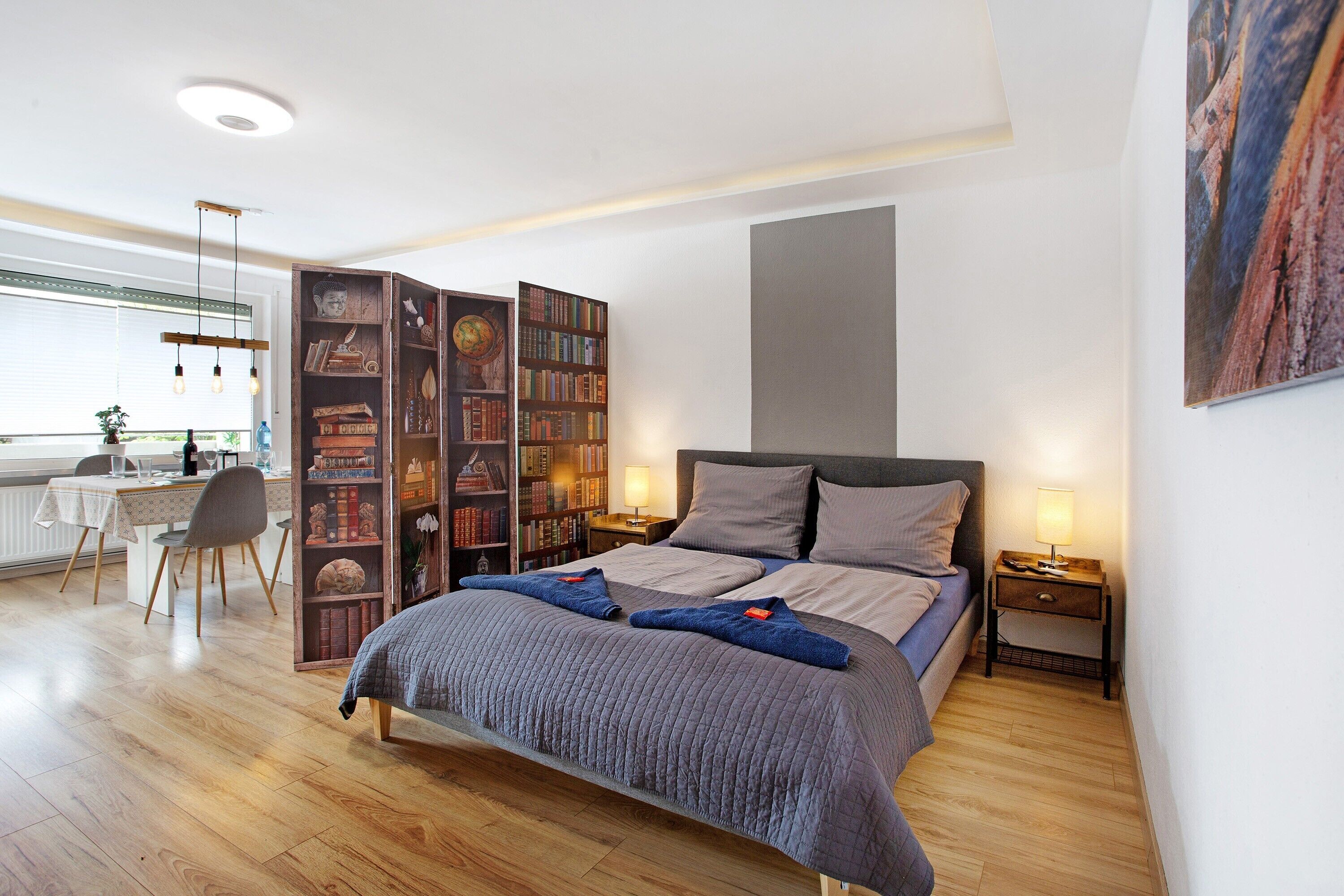 2 chambres, bureau, Wi-Fi gratuit, draps fournis