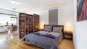 2 chambres, bureau, Wi-Fi gratuit, draps fournis