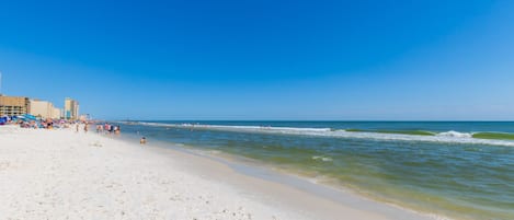 On the beach