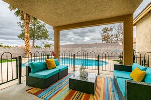 A heated pool