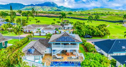 Enchanting home with pool, hot tub, lanai, AC, golf nearby, & washer/dryer