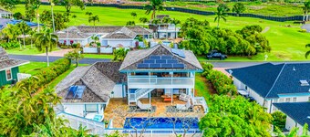 Enchanting home with pool, hot tub, lanai, AC, golf nearby, & washer/dryer