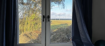 Old miller's house by the windmill