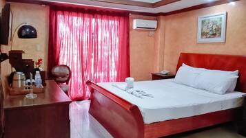 Superior Room, 1 King Bed, Balcony | 1 bedroom, in-room safe, iron/ironing board, free WiFi