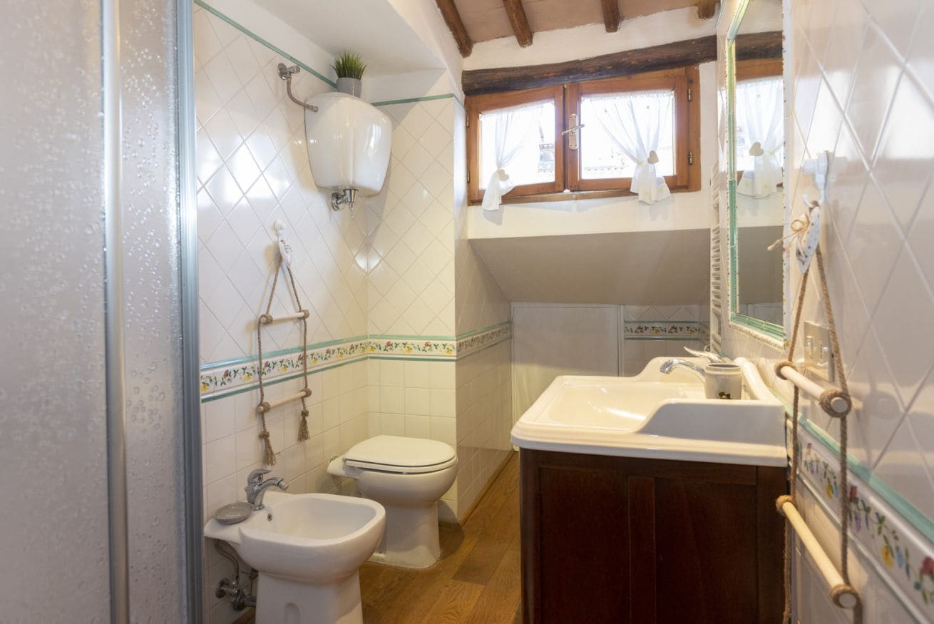Dusche, Haartrockner, Bidet, Handtücher