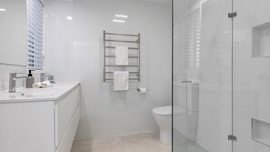 Shower, hair dryer