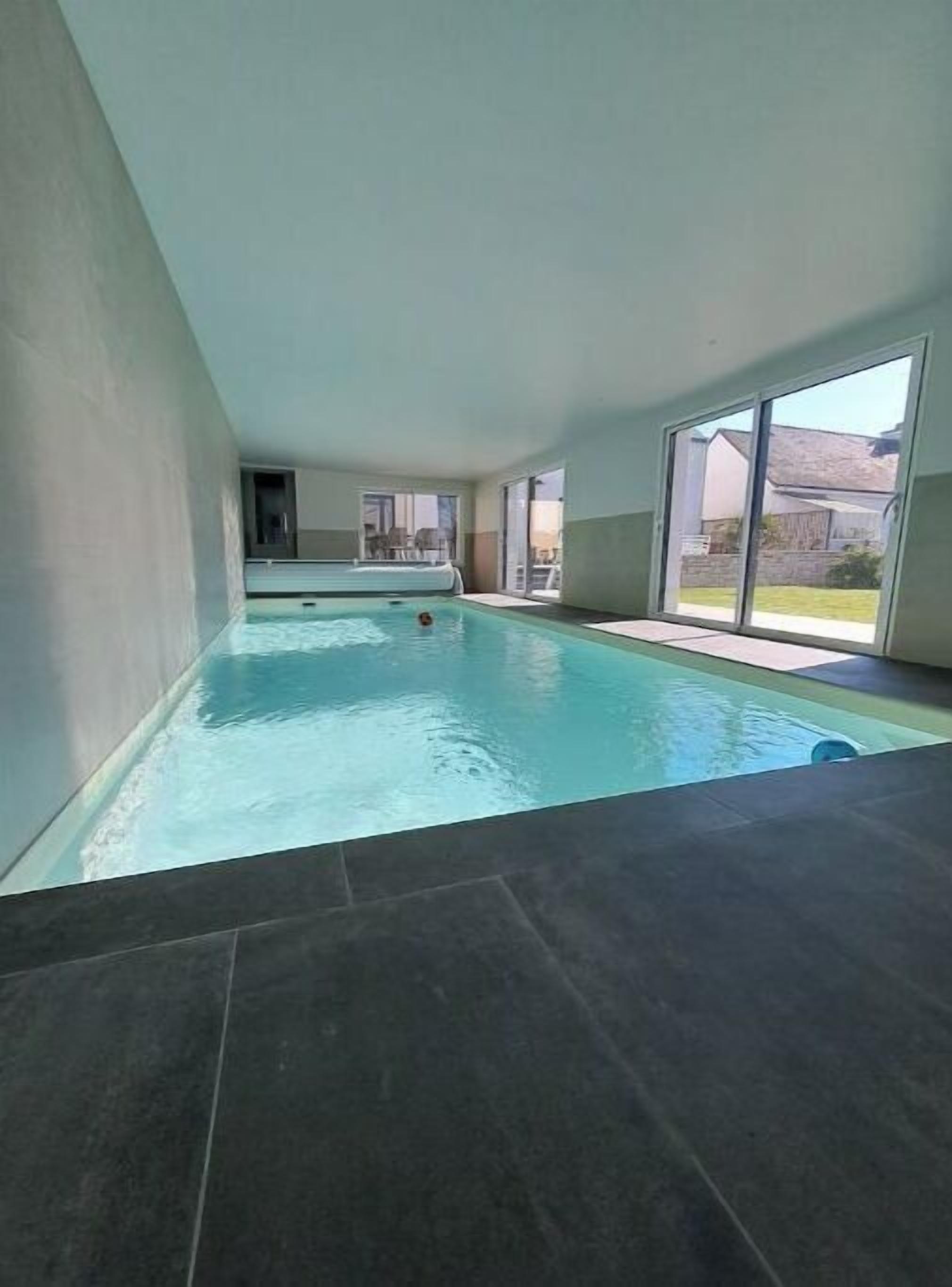 Indoor pool, a heated pool