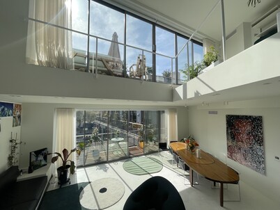 Brutalist, artsy, large terraces, 170 m2, parking, view, AC