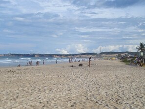 Playa en los alrededores y camastros 