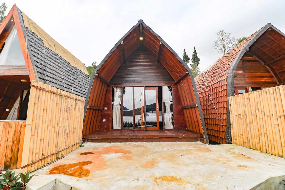 Cabaña Deluxe (Rumah Lumbung) | Terraza o patio