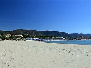 En la playa 