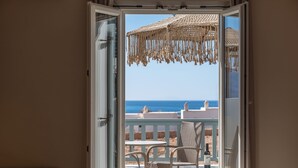 Double/Triple Sea View (New Renovated) | Terrace/patio - Aeolos Hotel (Naxos)