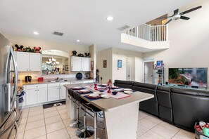 House | Private kitchen | Full-size fridge, microwave, oven, stovetop