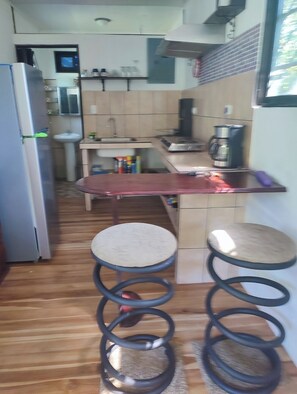 Private kitchen - Ojochal Studio garden design container 5mn from beaches and rivers (Ojochal)