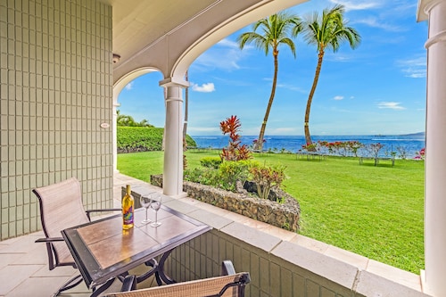 Beautiful ground floor unit right on the beach!