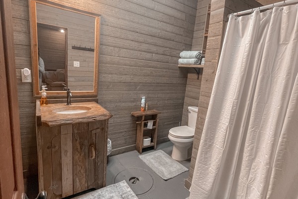 Towels, soap, toilet paper