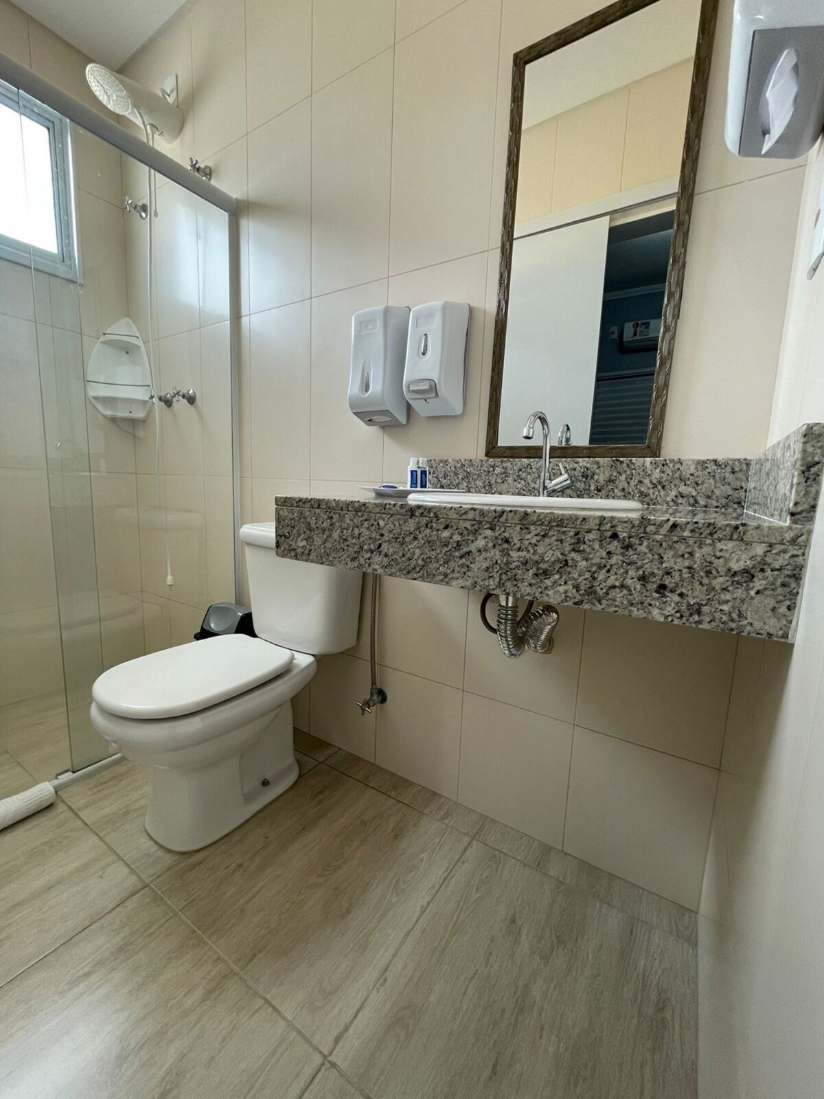 Bathroom | Shower, free toiletries, towels, soap