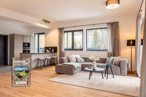 TV - Penthouse for up to 6 people & infinity pool (St. Martin am Tennengebirge)