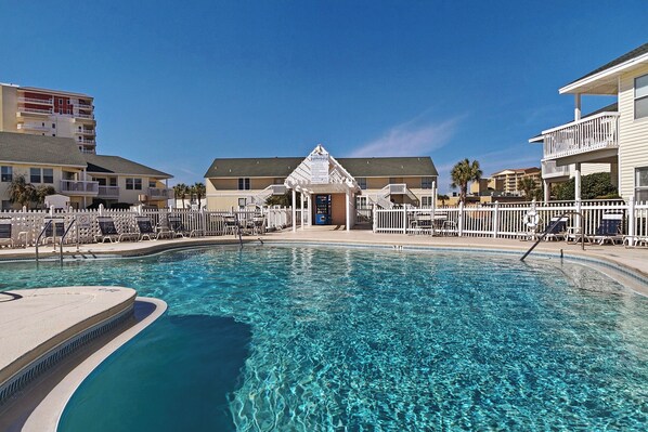 A heated pool