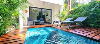 Cool Jungle Casita with pool and A/C