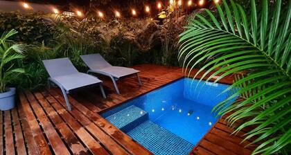 Cool Jungle Casita with pool and A/C