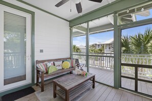 Terrace/patio - Hemingway at 30A - Seacrest, 12,000 Sq Ft Community Pool, Beach Tram, Bikes! (Seacrest Beach)