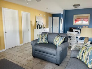 Smart TV, DVD player, books