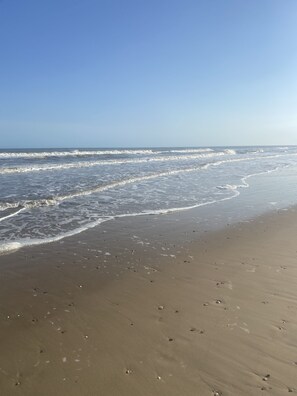 En la playa