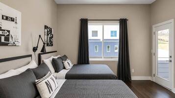 4 bedrooms, iron/ironing board, travel crib, WiFi