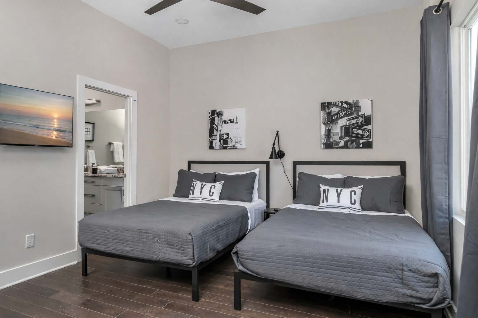 4 bedrooms, iron/ironing board, travel crib, WiFi