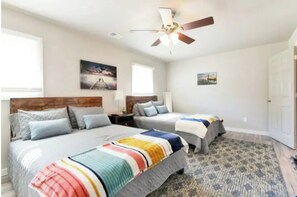 3 bedrooms, travel cot, free WiFi, bed sheets