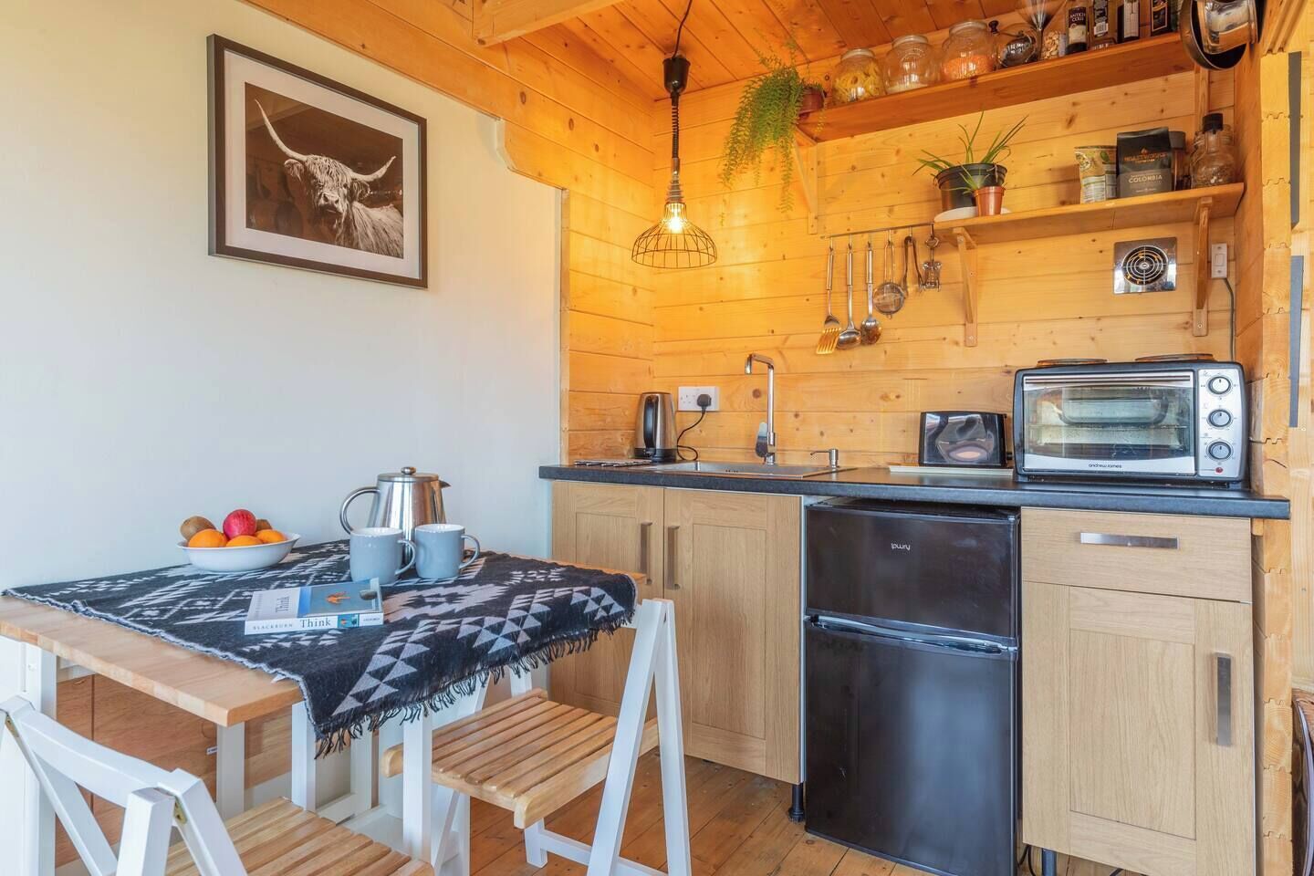 Fridge, oven, stovetop, toaster